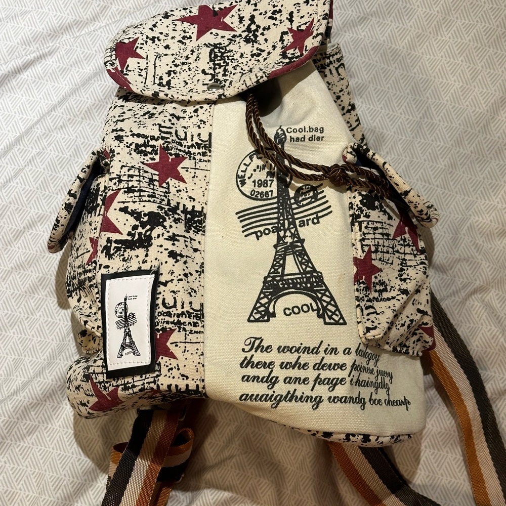 Paris backpack bought in Paris, France